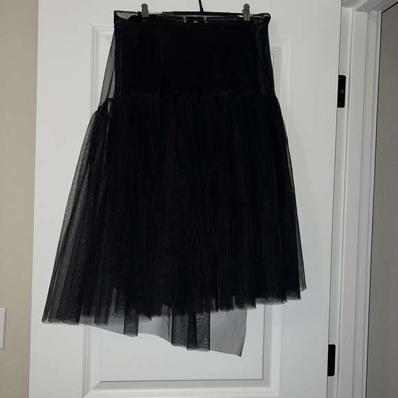 SHUSHU Tong Skirt UK 12 US 8 Tulle wrap Tutu midi mini combo NWT Bla… - Picture 6 of 6